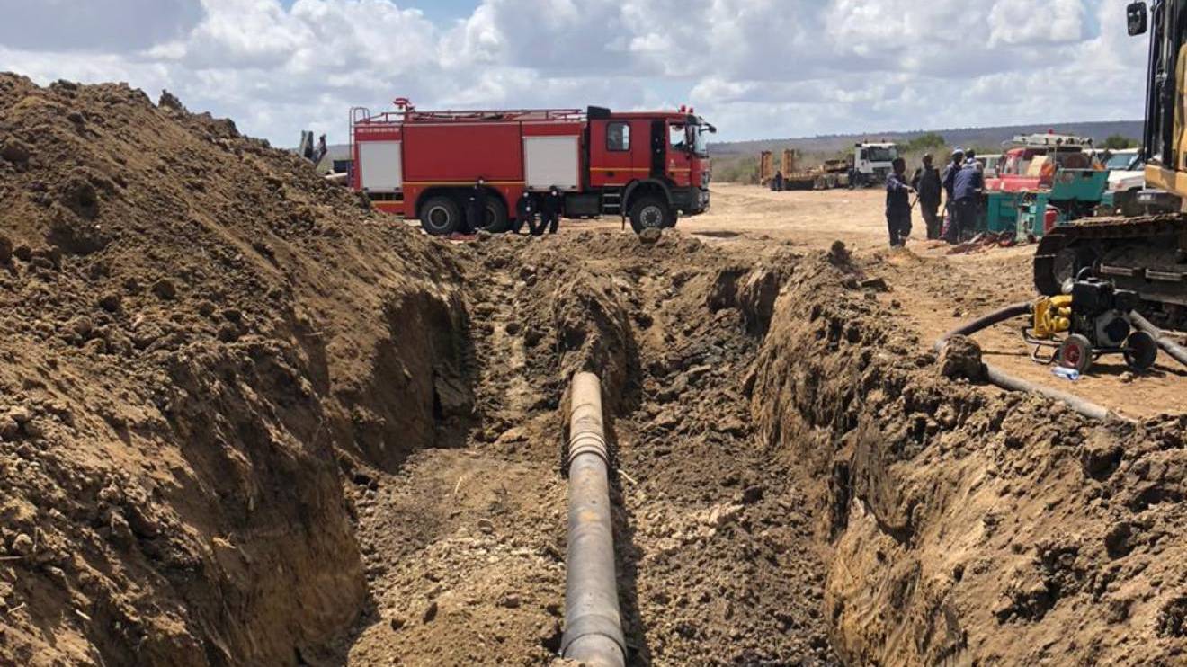 Kenya Pipeline Company laying their infrastructure. PHOTO/COURTESY